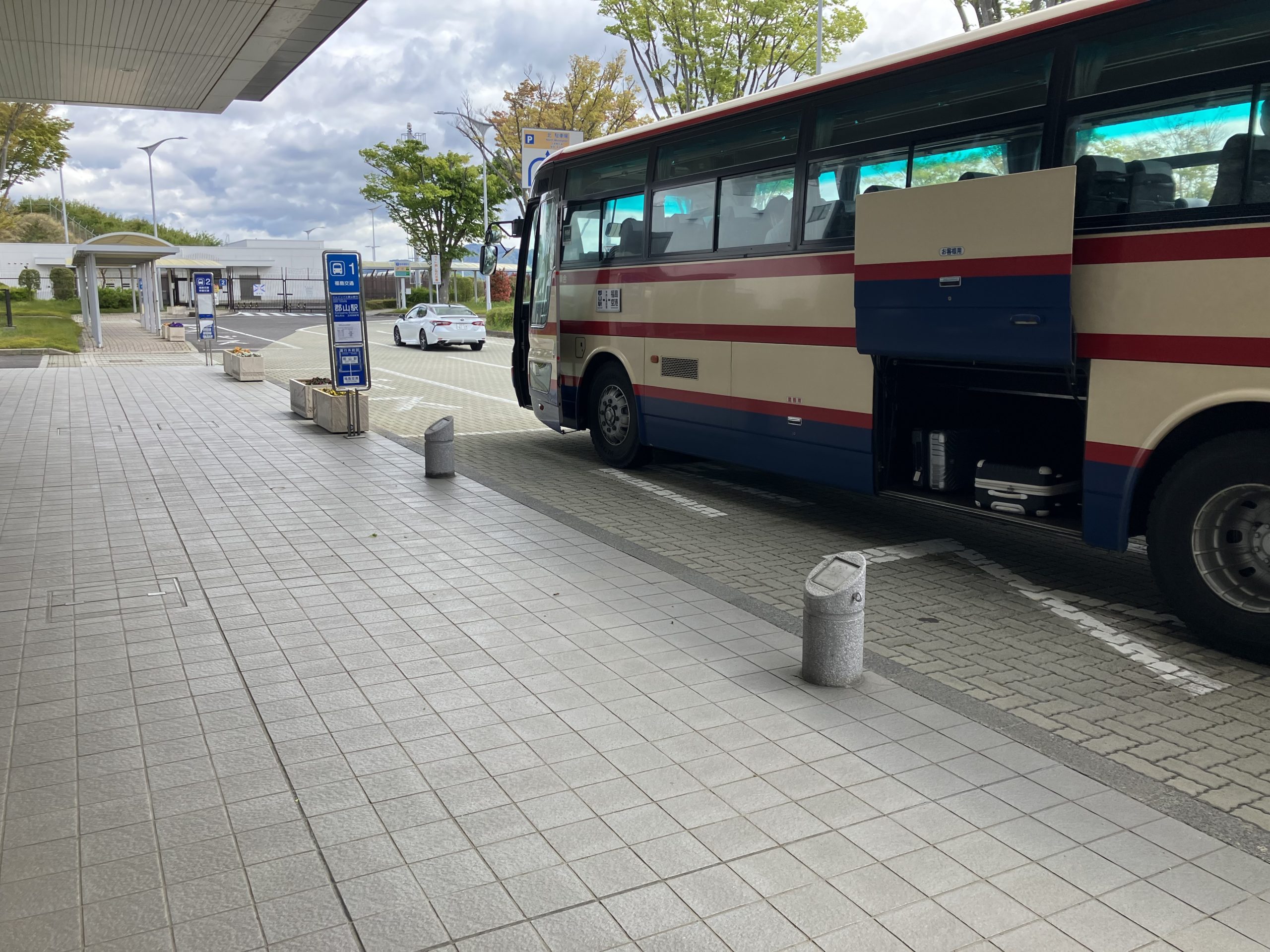 福島空港シャトルバス配車場所